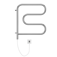 Полотенцесушитель электрический Terminus F-обр 500х500 поворотный, нижнее подключение (4620768883880)