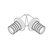 Угольник Rehau MX 45° 32 (11080541001)