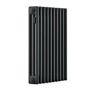 Стальной трубчатый радиатор Kohr Heim 3057/18 секций с боковым подключением 3/4 черный
