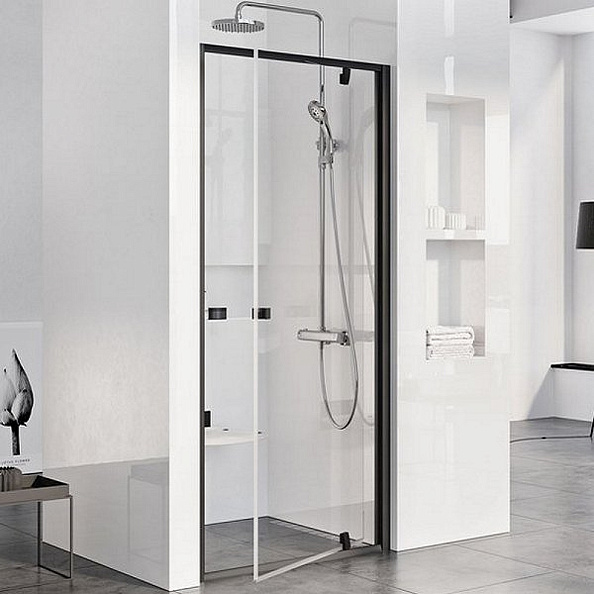 Ravak PDOP1-90 черный + транспарент, Pivot душевая дверь одноэлементная