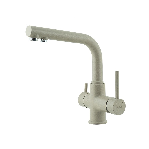 Смеситель для кухни Lemark COMFORT с подключением к фильтру питьевой воды, цвет: грей (LM3061PGR)