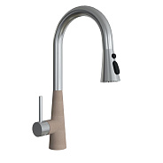 Смеситель для кухни с выдвижным изливом Florentina ВИТА 313.29Н.1223.107, песочный