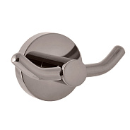 Крючок для ванной комнаты двойной Rav Slezak COLORADO COA0102MGL, серый металлик глянцевый