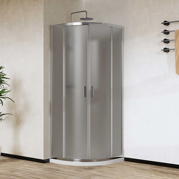 Душевой уголок Vincea City (VSQ-5CT900MT) 900х900 мм, хром, стекло текстурное