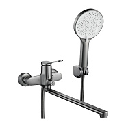 Смеситель для ванны Shevanik S6222T, оружейная сталь