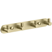AQ4123BG ЕВРОПА планка с 4 крючками, шлиф. золото