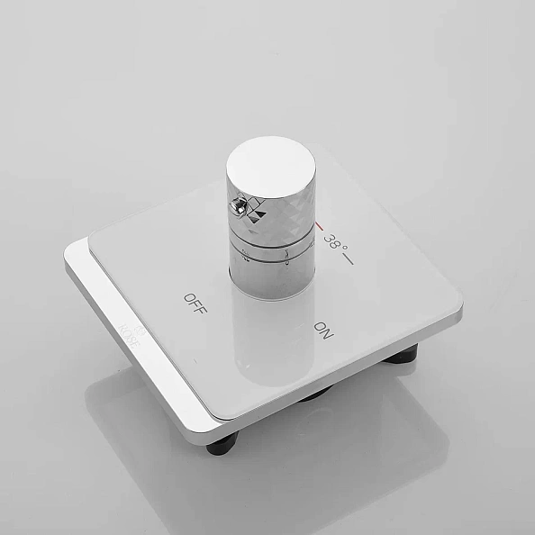 Гигиенический душ с термостатом Rose R105C, белый/хром