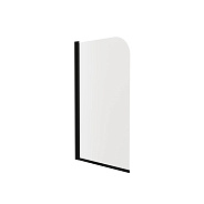 Шторка на ванну распашная Knotlor BS080CG0BL 140х80, черный