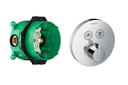 15743000S Set HG ShowerSelect S термостатический смеситель (15743000+01800180)