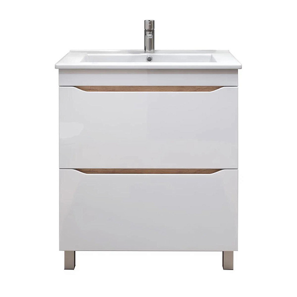 Тумба с раковиной напольная VIGO Grani tn.GRI.OSK.75.2Y дуб золотой, 75 см