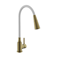 Смесителья для кухни BELZ гибкий золотой (B74810-5)
