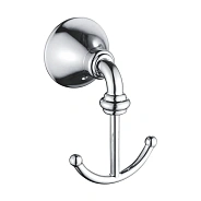 Крючок для ванной комнаты двойной Rose RG1221, хром