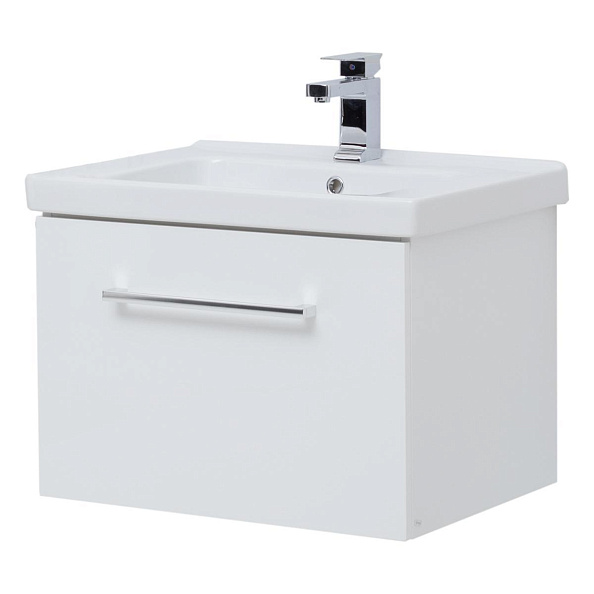 Тумба под раковину подвесная Dreja Big Inn 65 см, белый