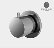 Вентиль Fima Carlo Frattini Flo', переключающий (дивертор) 1/2", хром чёрный брашированный (F3233N2CS)