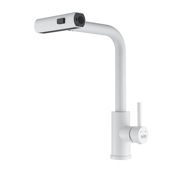 Смеситель для кухни с мультифункциональным изливом Raffine F203C, белый