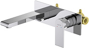 AQ1413CR ЛИРА смеситель для раковины настенный (внешняя и скрытая часть)