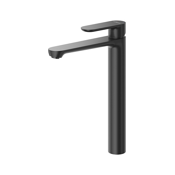 Смеситель для накладной раковины без донного клапана Cezares Stylus, черный матовый (STYLUS-LC-NOP-W0)