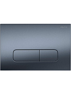 PNS-0000009 (002C-1Q) Панель смыва Оружейная сталь матовая для INSP-0000001 Pneumo S (клавиши прямоугольная)