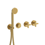 Смеситель для душа Fantini Icona Classic, на 2 потребителя, Pure Brass PVD (53 Q7 R017B)