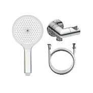 Лейка для душа с держателем (с подключением шланга) и шлангом Raglo R476.42, хром