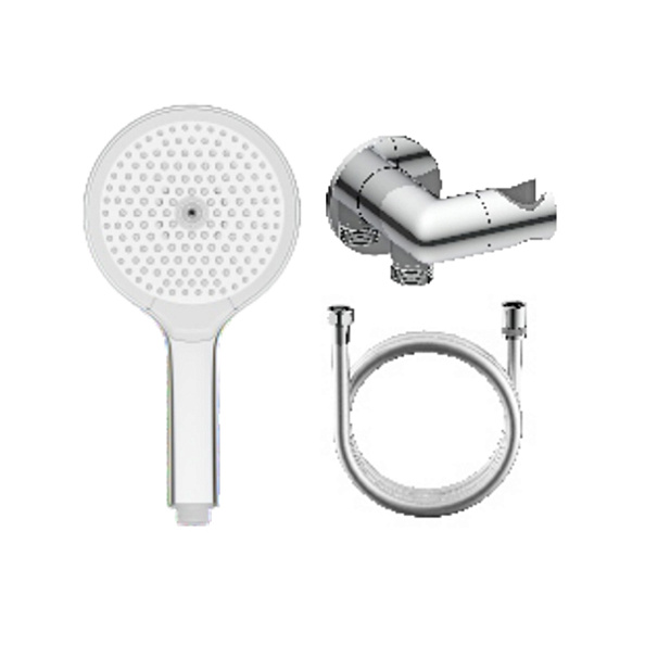 Лейка для душа с держателем (с подключением шланга) и шлангом Raglo R476.42, хром