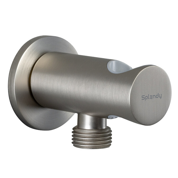 Шланговое подсоединение Splendy круглый отражатель с держателем никель брашированный (AA215YRLNB)