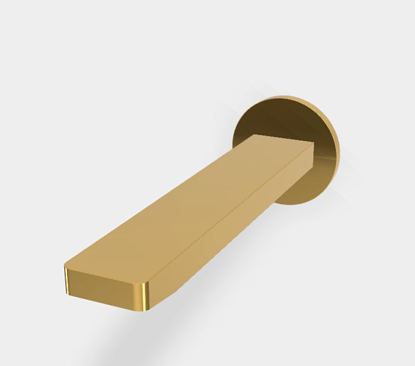 Излив Fima Carlo Frattini Mast, золото (F2418OR)