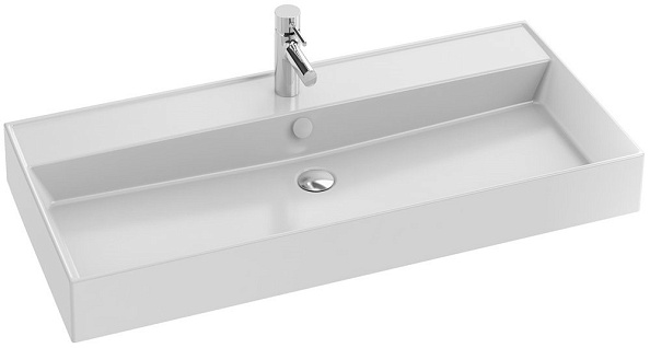 Керамическая раковина Jacob Delafon VIVIENNE EXBJ112-00 100х46 см, белая