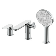 Смеситель Raglo R03.31 на борт ванны врезной монолитный, хром