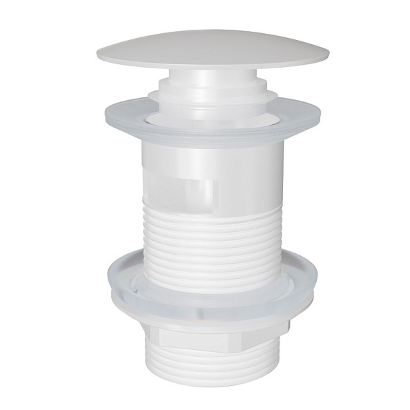 Донный клапан для раковины с переливом Knotlor BM9011WY, белый