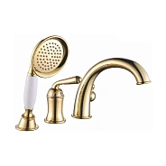 Смеситель на борт ванны Rose R0212E, золото