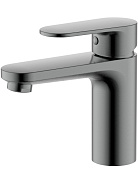 AQ1810BGM НИКА смеситель для раковины 90 без донного клапана, оружейная сталь