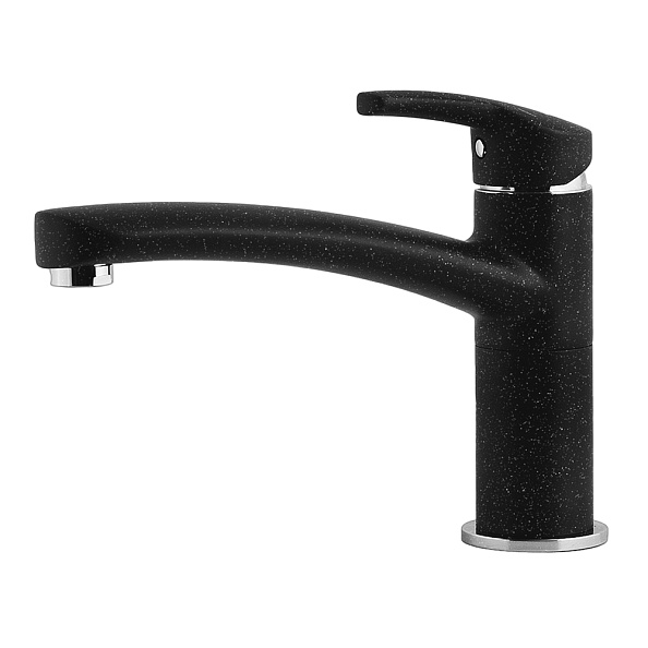 Смеситель для кухни GranFest 2523, черный
