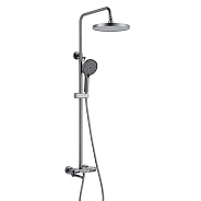 Душевая система Shevanik S4726T, оружейная сталь