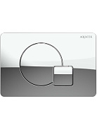 KDI-0000067(QB) Панель смыва Хром глянец (клавиши круг/квадрат), 162*244 мм