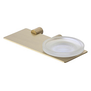 Мыльница стеклянная с настенным держателем Savol S-002159C