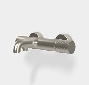 Смеситель для ванны и душа Fima Carlo Frattini Spillo Tech, никель брашированный (F3034T/1NXSN)