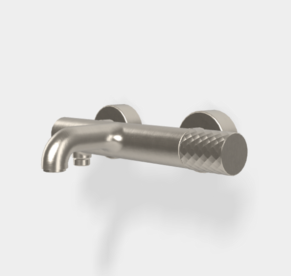 Смеситель для ванны и душа Fima Carlo Frattini Spillo Tech, никель брашированный (F3034T/1NXSN)