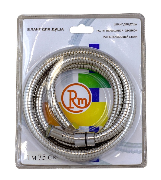 Шланг для душа RM растяжной 175-200 см 1,2"х1/2" (имп/имп) (RM-175ii)