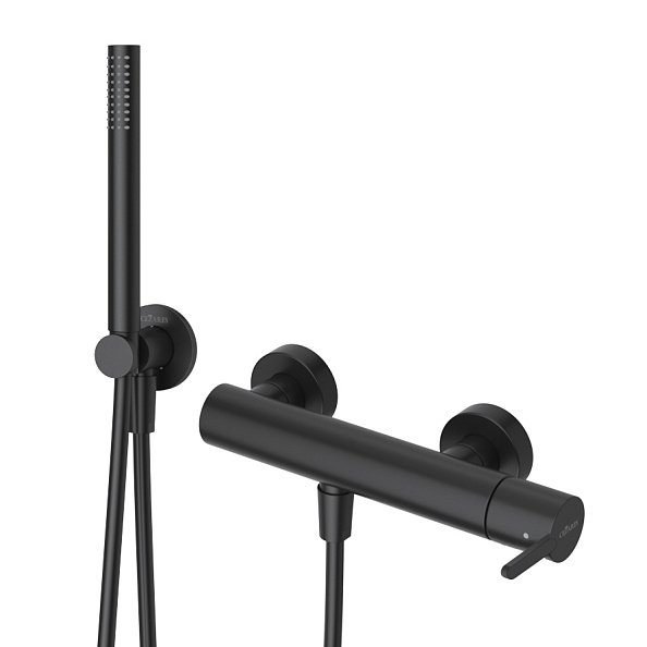 Смеситель для душа Cezares Leaf, черный матовый (LEAF-D-NOP)