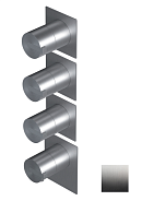 Смеситель для душа Ritmonio на 3 потребителя, Stainless Steel (PR50HG201INOX)