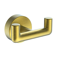 Крючок для полотенец Raglo R320.052.03 двойной,сатин золотой