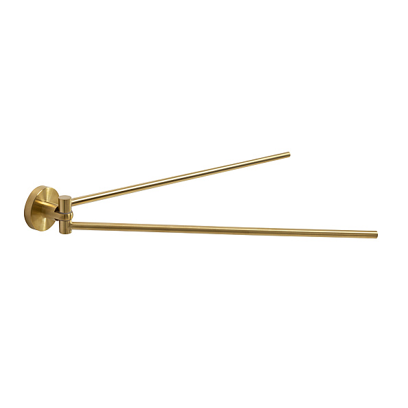 Полотенцедержатель двойной Cezares Relax, брашированное золото (RELAX-THD-S-BORO)