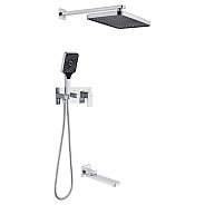 Душевая система встраиваемая Fmark FS8750-3A, хром