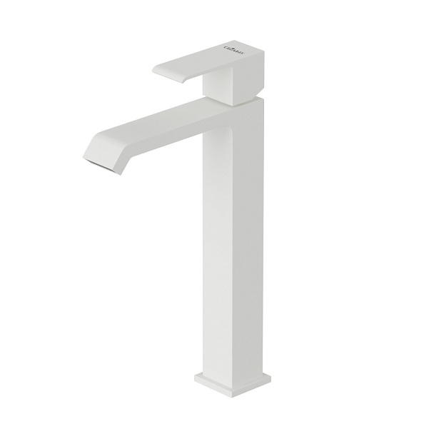 Смеситель для накладной раковины Cezares Porta, белый матовый (PORTA-LC-BIO)