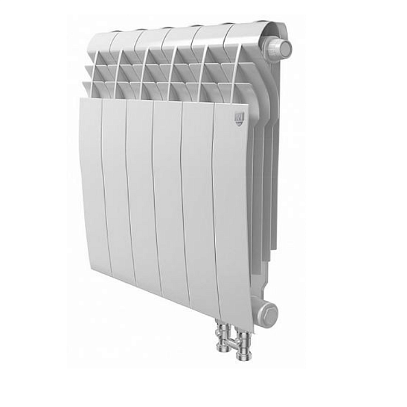 Биметаллический радиатор Royal Thermo Biliner 350 Bianco Traffico VR 6 секций, с нижним подключением