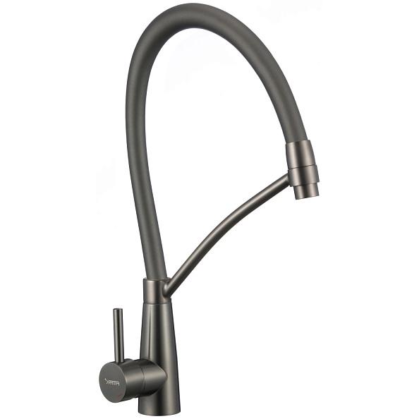 Смеситель для кухни с гибким изливом Fmark FS8255Q-06, графит