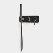 Смеситель для душа Fima Carlo Frattini Spillo Up, на 2 потребителя, чёрный хром (F3049WX2CN)