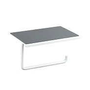 Держатель для туалетной бумаги с полочкой Shevanik SZ15C, белый