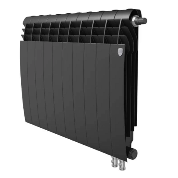 Биметаллический радиатор Royal Thermo Biliner 350 Noir Sable VR 10 секций, с нижним подключением